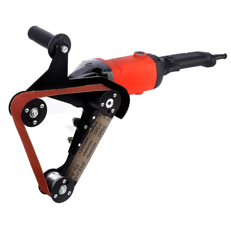 
Grinder Pipe and Tube Belt Sander Attachment Stainless Steel Metal Wood Sanding Belt Adapter for 100(M10) 115 125(M14) 