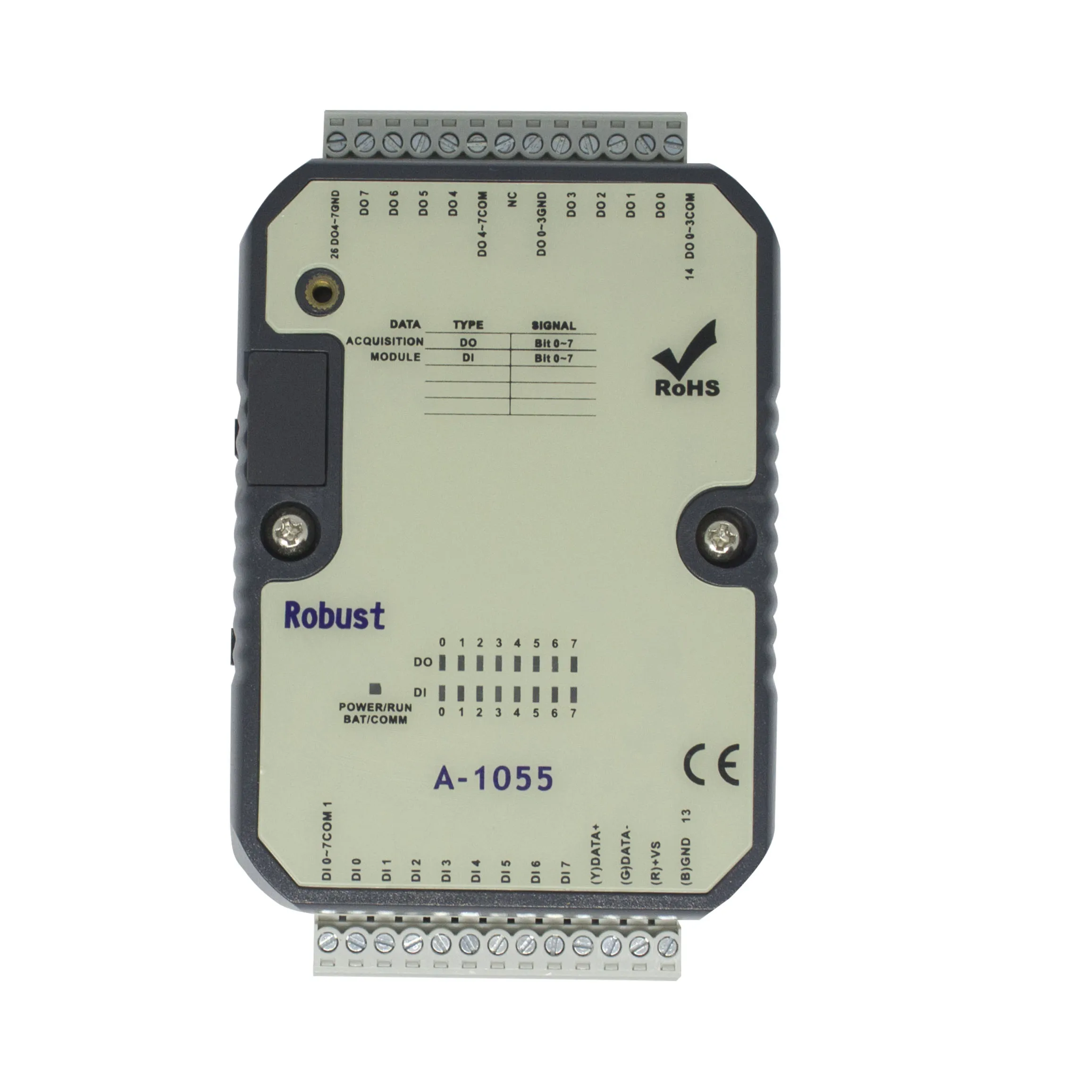 I/O Module with 8DI 8DO RS-485 Modbus RTU  (A-1055)