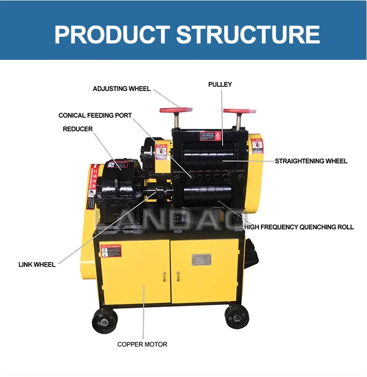 China Waste Round Bar Straightener Supply Scrap Bar Straightening Machine