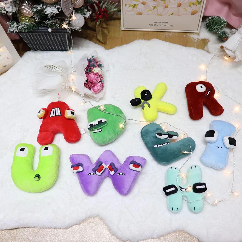 BSCI Children Customized Alphabet Doll Plush Toys Alphabet Legend Enlightenment Dolls