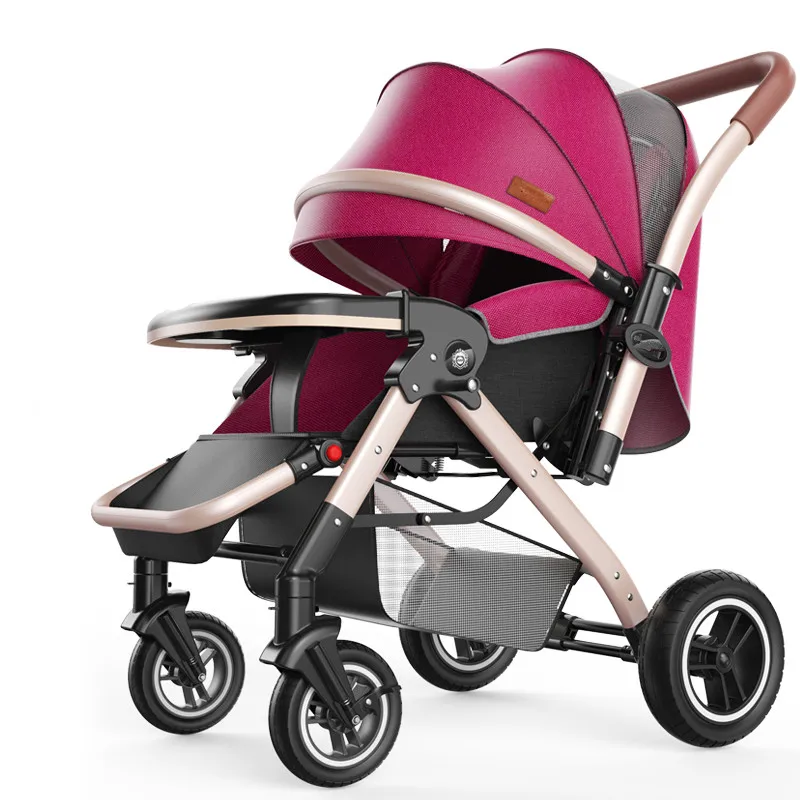 baby strollers newborn for 2boy girl child 6 months old jogger travel jogging system products pink light weight pram