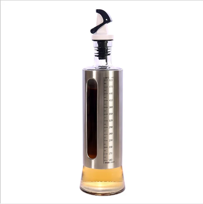 Shanghai Wholesale Factory Direct Soy Sauce Cruet Seasoning Dressing Oil and Vinegar Dispenser Pourer Glass Bottles