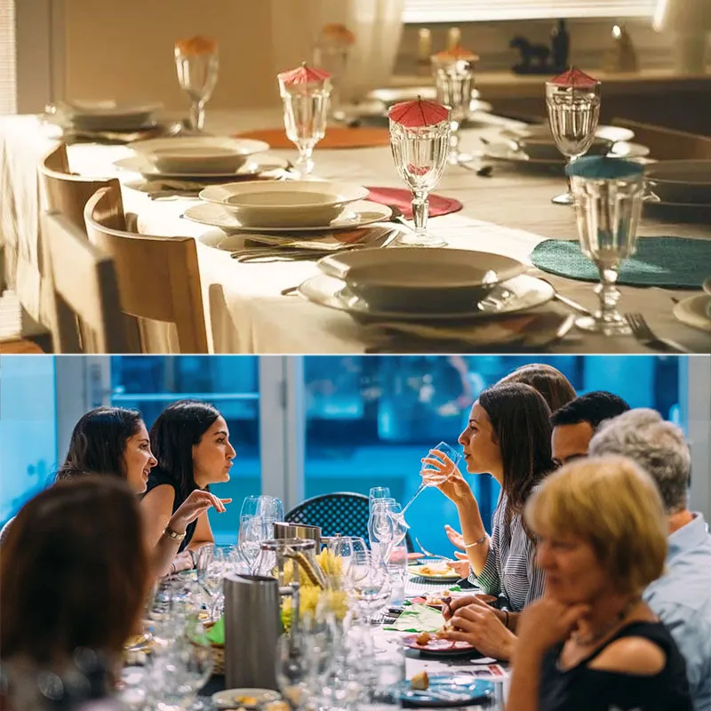 Rectangular Restaurant Metal Steel Marble furniture party Dinning Table set 8 Seater with Buffet Table for 8 Person