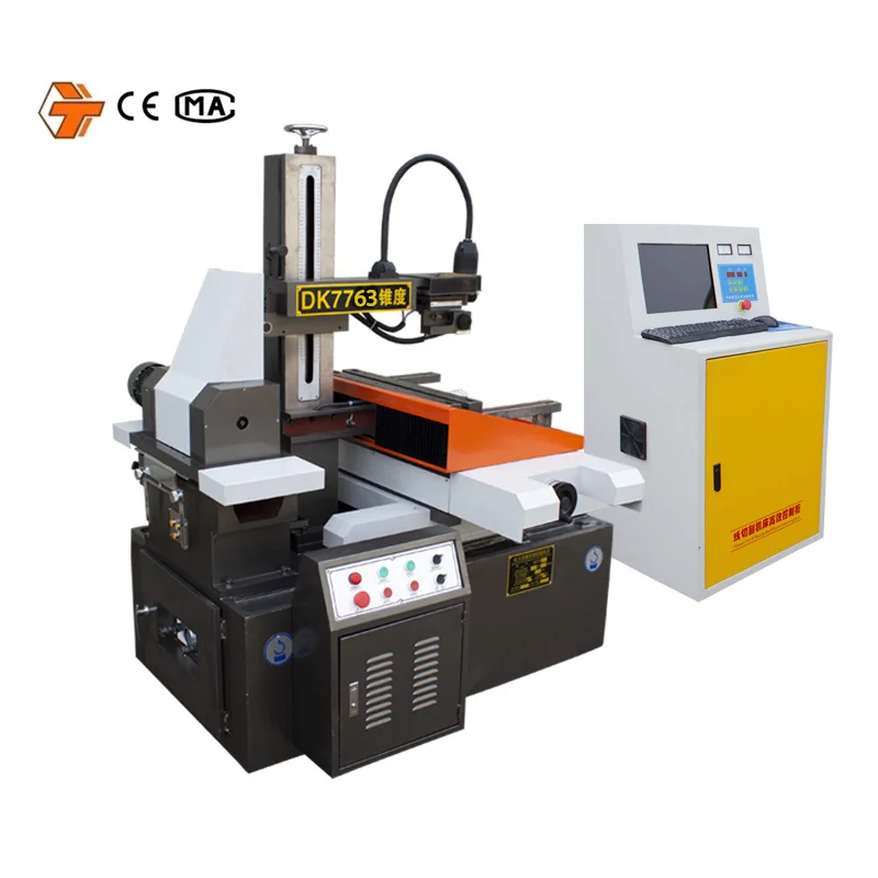 molybdenum wire 5 axis high precision Wire cnc edm metal cutting machine DK7763F with X8 controller