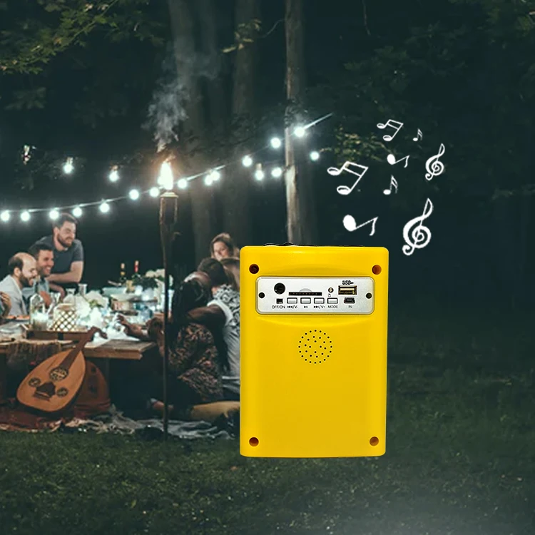 Solar energy kit  5W with 3 lamps USB FM Other Solar Energy Related Products