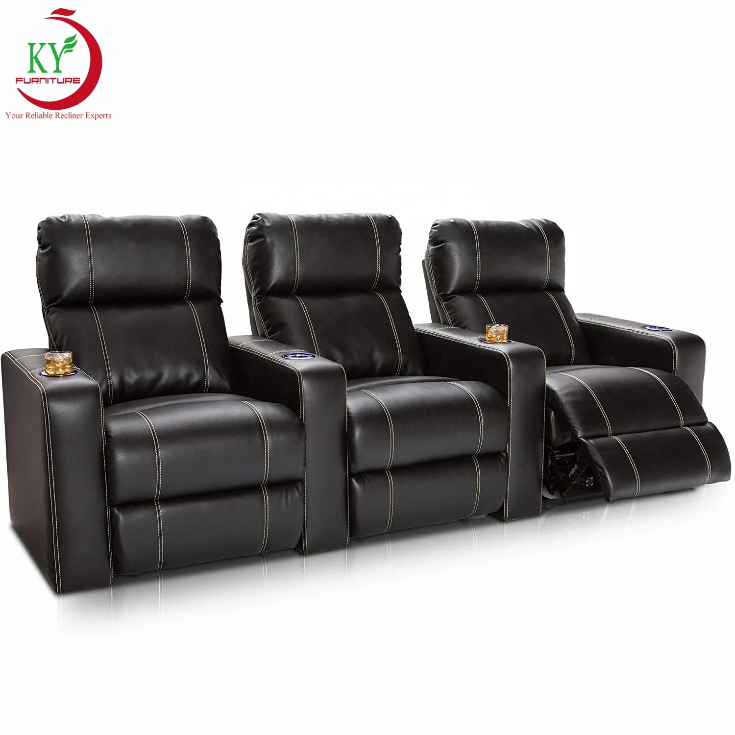 Geeksofa Theater Seating Electric Recliner Sofa Furniture Best Modern Room Chair Reception