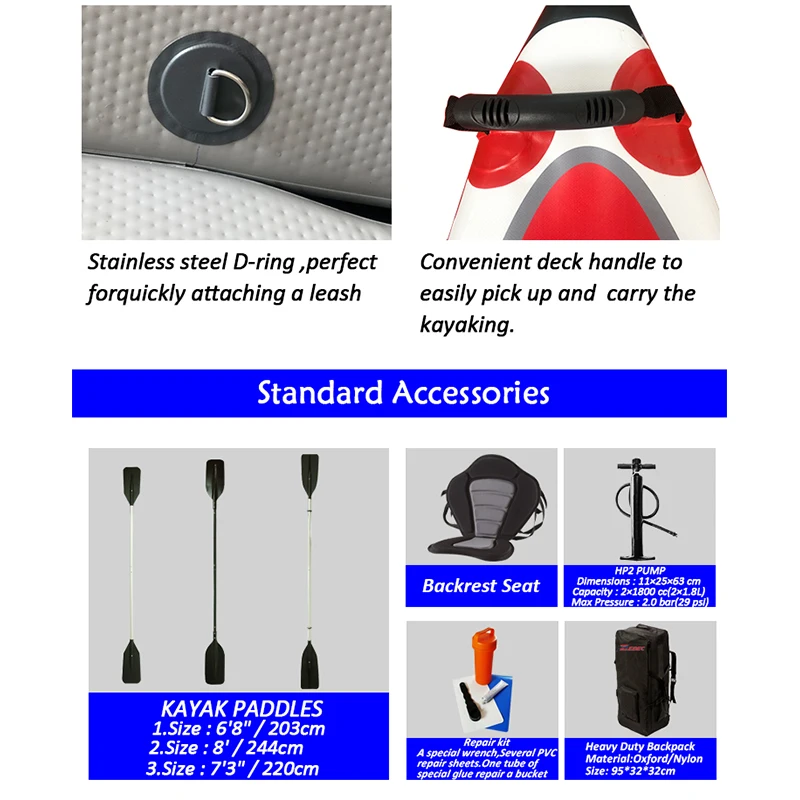 Zebec kxone 12 футов надувной каяк рыболовный одиночный складной 2 человек морской каяк с вышивкой лопатка С Лопатками