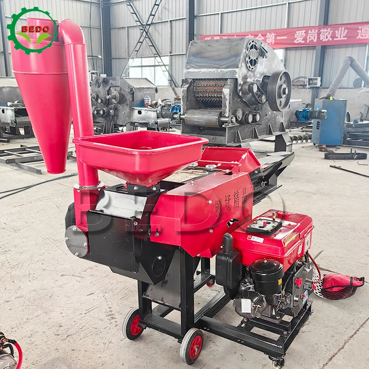 Electric Animal Feed Cow Grass Cutting Kneading Gasoline Corn Straw Chopper Diesel Engine Silage Hay Chaff Cutter Machine