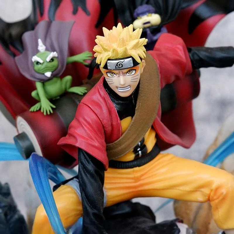 27.5cm Anime Narutos Luminous Action Figures Narutos Itachi Sasuke PVC Action Figure Collection Toy