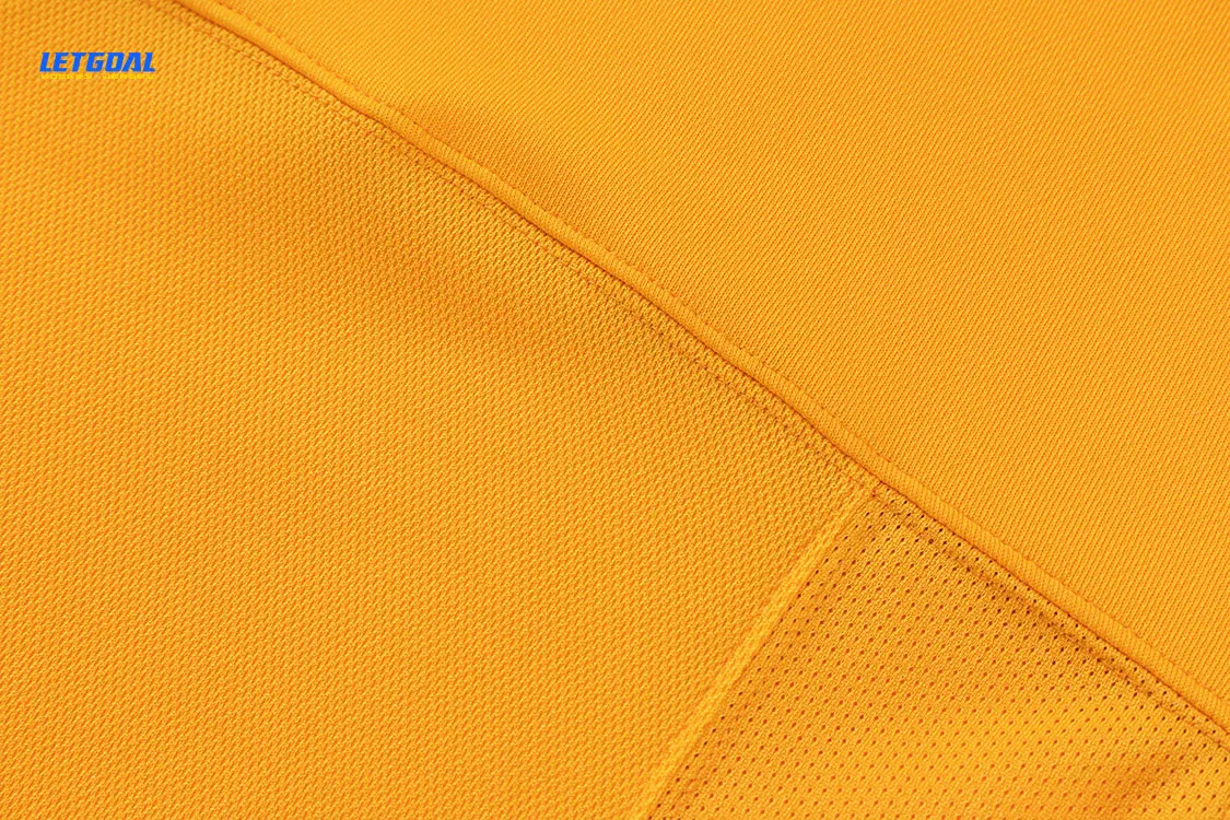 Custom Neck Collar Double Material Team Set Practice Blank Yellow Ice Hockey Practice Jersey