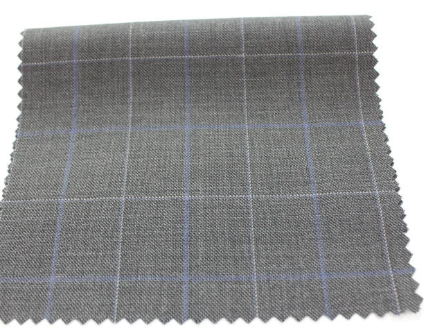 High Quality 100% Worsted Merino Wool Fancy Check For Regular ready stock