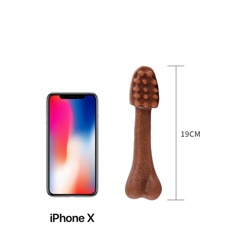 Bone Toothbrush Modeling Chicken Beef Flavor Tooth Cleaning Deodorizing Easy Digest Absorb Pet Dog Tooth Grinding Stick