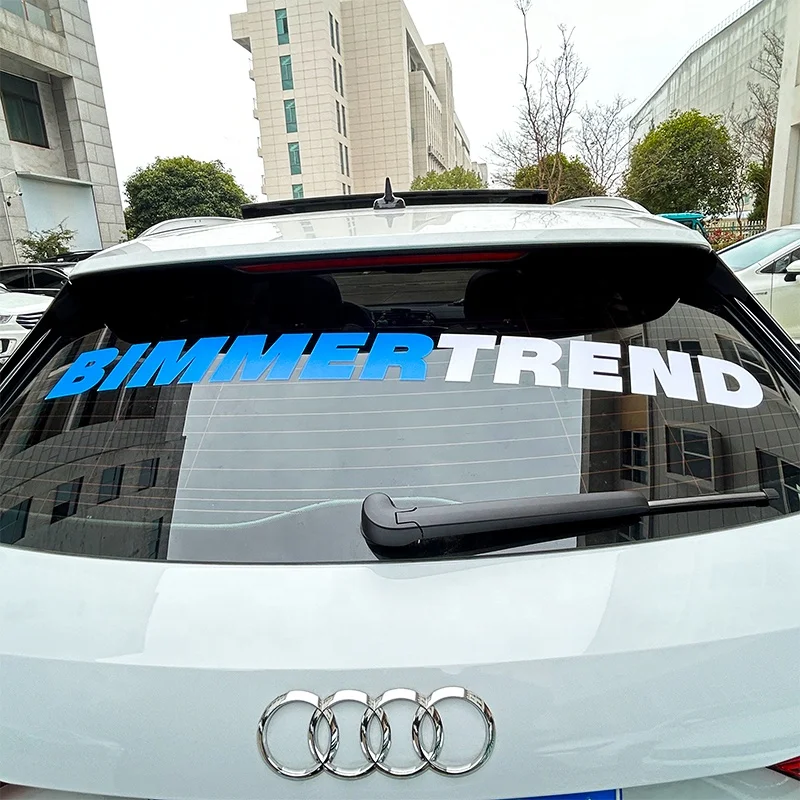 Waterproof UV Resist Business Logo Die Cut Transfer Sticker Custom Print Vehicle Car Windshield Decals Chrome Banner Stickers