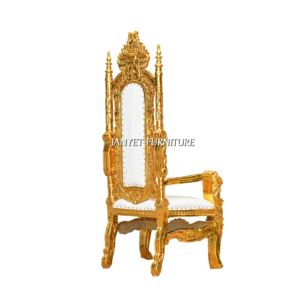 Big Lots gold high back henry king lion throne chair