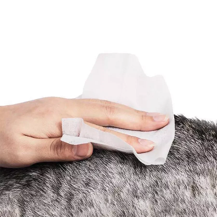 Custom Pet Wipes Canister Private Label Organic Pet Wipes Natural Non-woven Fabric Pet Cleaning Wipes