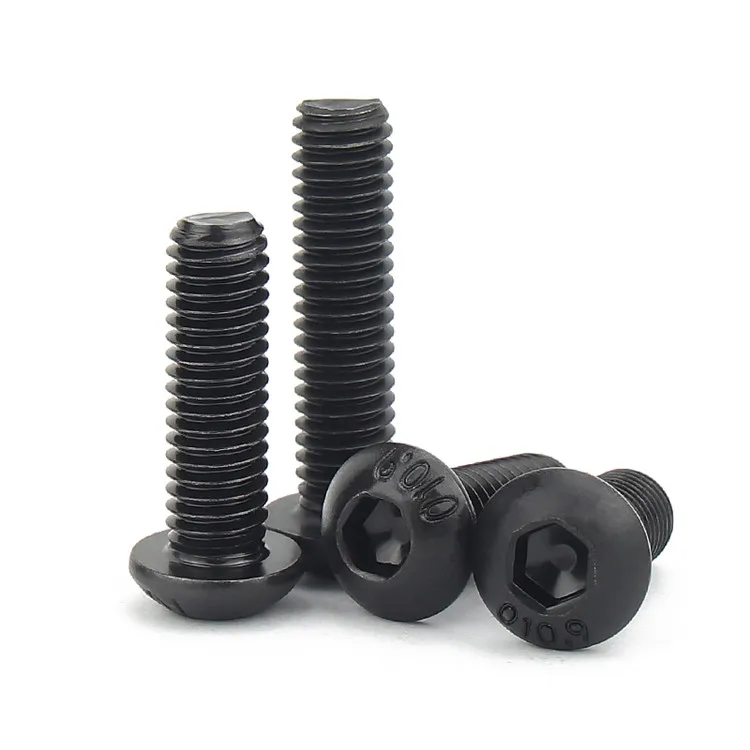 Unique Cup Head Inner Hex Socket High-strength Hexagonal Machine Screw Carbon Steel Black Oxization 3-15 Days Hengxiang 100 PCS