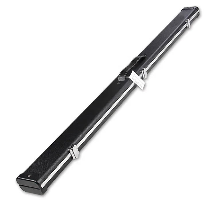 High quality portable 1-piece 3/4-piece black leather aluminium billiard snooker cue case
