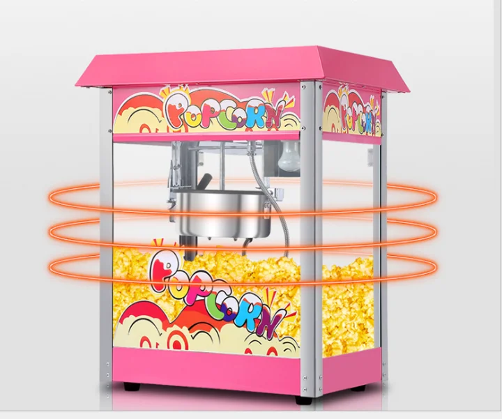 Высококачественная автоматическая электрическая машина для приготовления попкорна коммерческая 6 унций