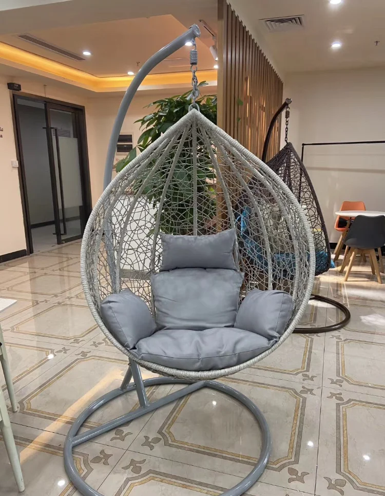 HHQQ-04Sturdy Garden Swing Egg Hanging Swing Chair for Indoor Outdoor