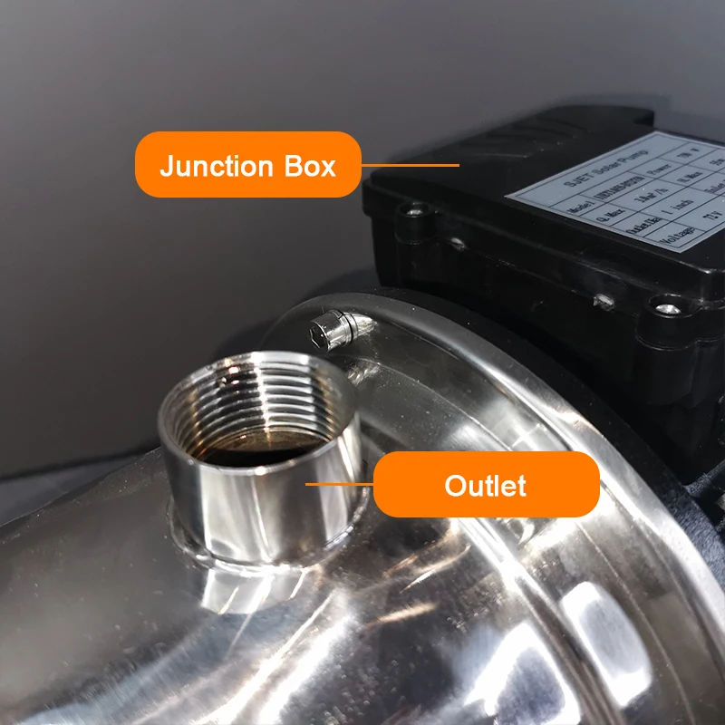 stainless steel solar surface pump solar power water transfer pump set pond solar water centrifugal pump