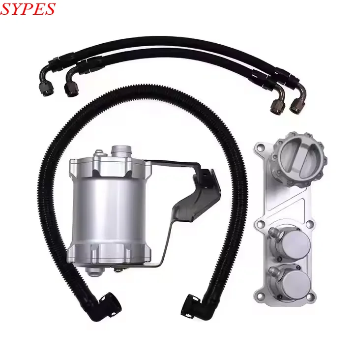 SYPES For Audi B9 S4 S5 SQ5 3.0 TFSL V6T EA839 engine Sk Custom CNC aluminum oil catch can oil catch tank fuel surge tank OEM