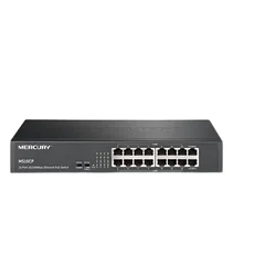 ForMercury MS16CP 100M 16 port poe switch 2 RJ45 ports network switches battery powered support ethernet hub