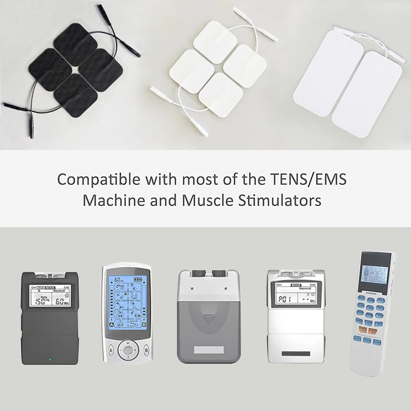 PIN Re-use electrode non woven customized electrode Pigtail Tens Massagers Machine Electronic self adhesive ECG electrode pads