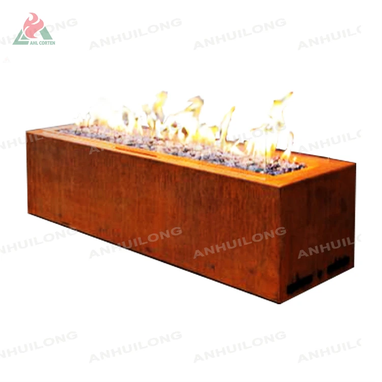 Hot sales corten gas tank outdoor gas fire pit garden gas fire pit outdoor