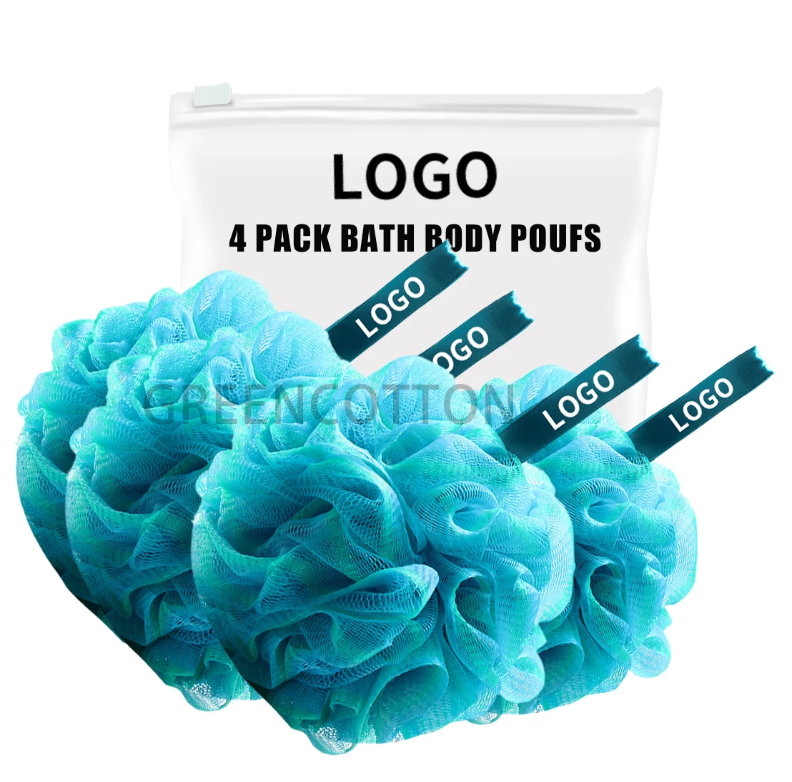 Bath Sponge Shower Loofahs Pouf Ball Mesh Large Essential Skin Bath Loofah Sponge Shower Puff Shower Ball for Men Women
