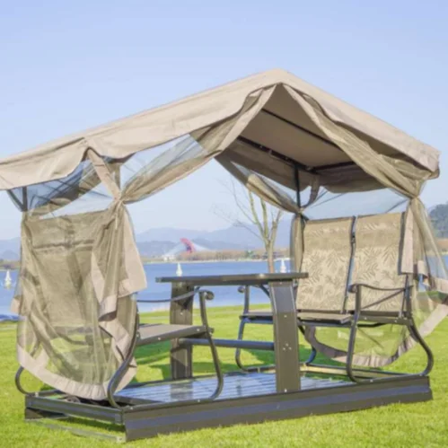 Hot sale outdoor coffee chair and table set swing