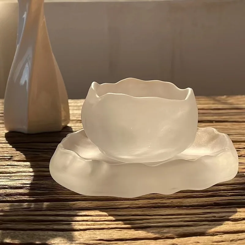 High appearance level God tea cup manual glass crystal glass sample tea cup gift Kung Fu tea set master cup