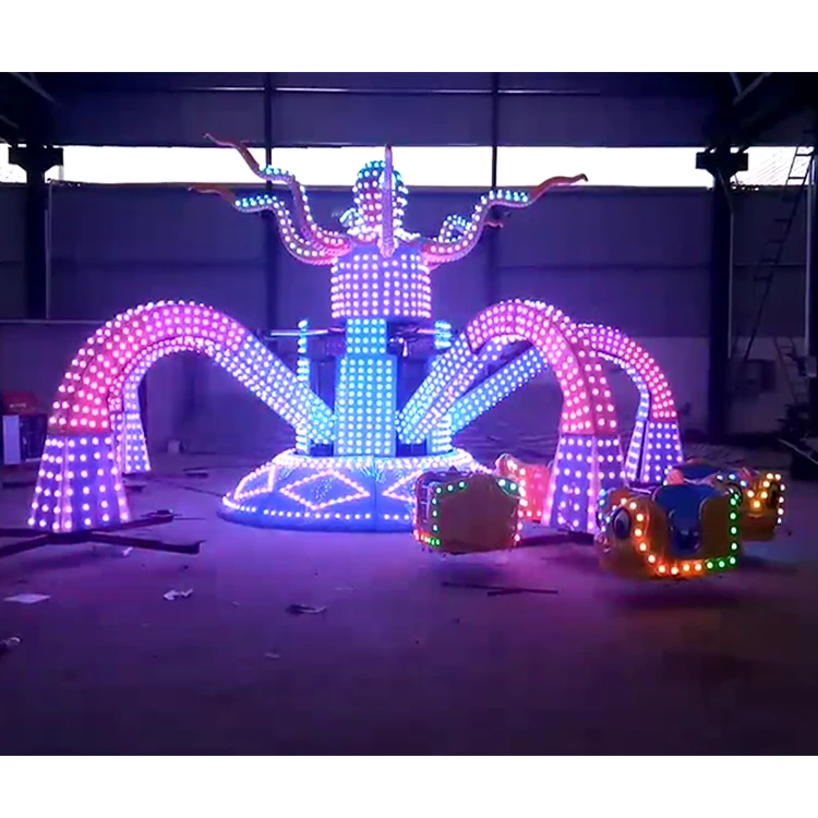 Commercial Outdoor Kids Attraction Import From China Amusement Park Rides Games Crazy Big Octopus Ride for Sale