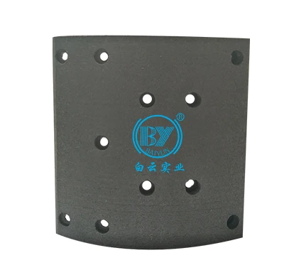 BAIYUN Brand Auto Parts Truck Drum Type System Brake Disc Spare Part Brake Lining 19486