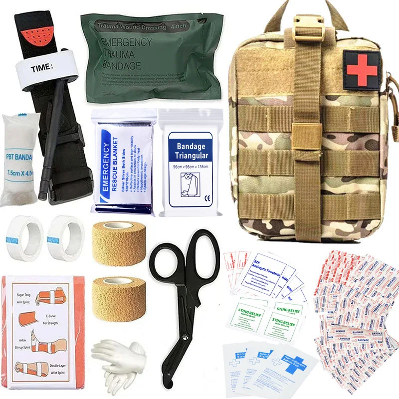 Professional Survival Gear Tool Tactical Emergency Ifak First Aid Kit Pouch Trauma Combat Kit