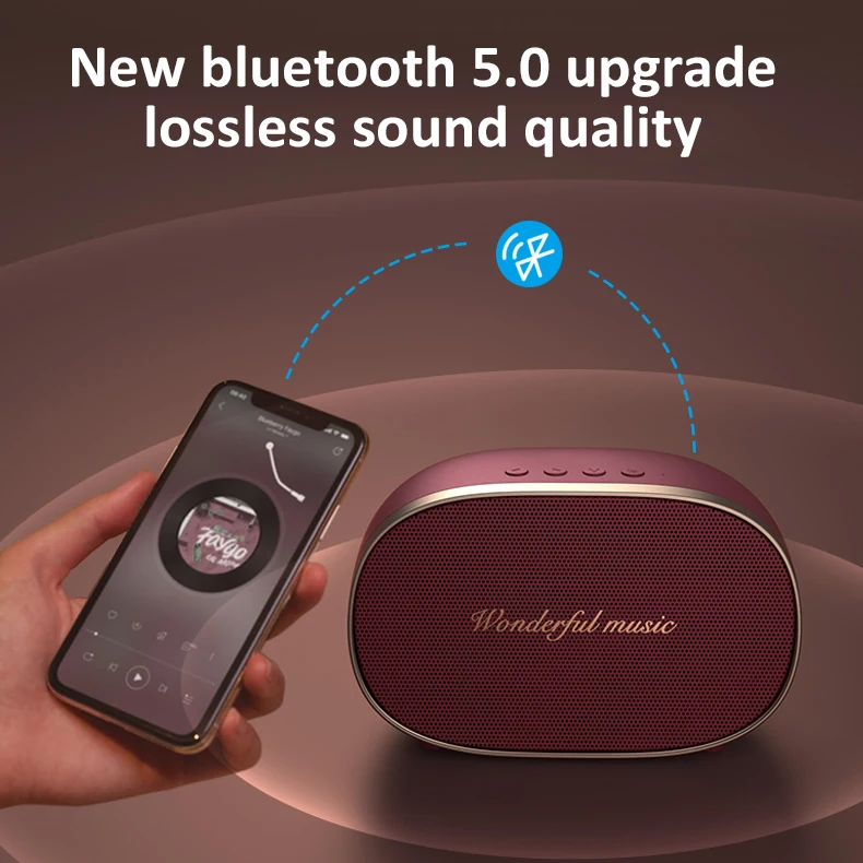 Новое поступление 6 Вт уличный и внутренний свет bluetooth 5 0 светодиодная стереоколонка водонепроницаемая со световым
