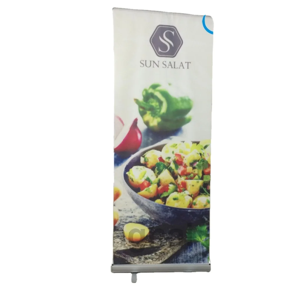 Custom Aluminum Roll Up Retractable Scrolling Pop up Stand Banner for Advertising Promotion Exhibition