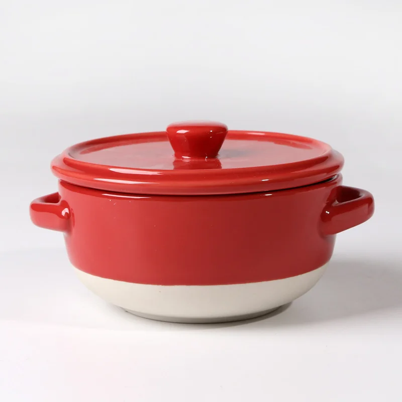 Оптовая продажа высокое качество дома ресторана кухонная посуда круглый керамическая кастрюля