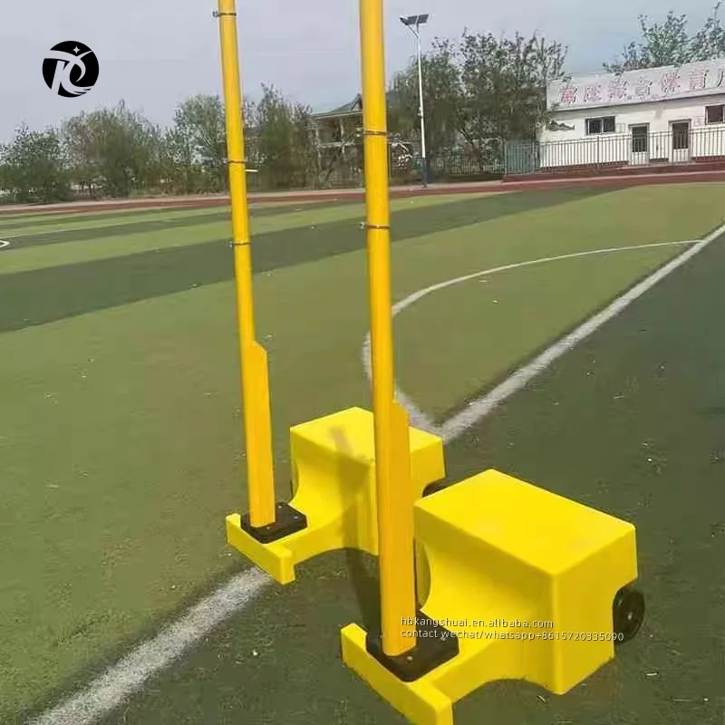 Good quality steel badminton post movable badminton pole 160kg 200kg tennis post badminton volleyball pole