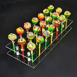Amazon hot style 21 Holes Clear Acrylic Cake Pop Display Stand Plastic Lollipop Rack