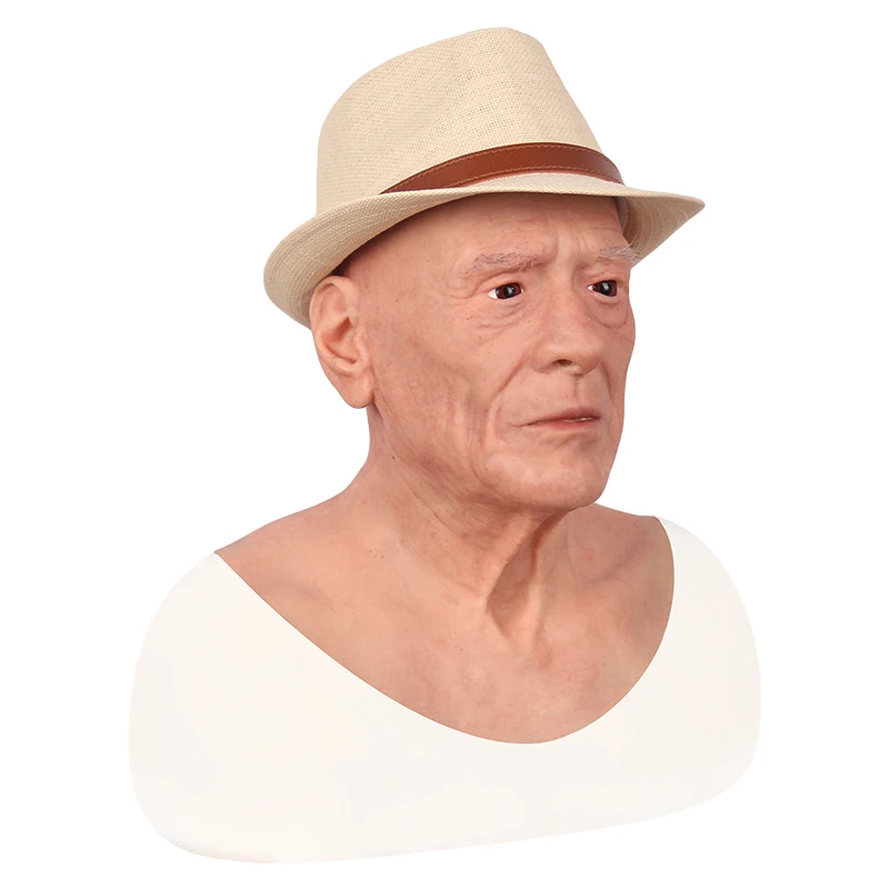 Hot Selling Party Masquerade Props Human Halloween Face Silicone Realistic Full Head Mask