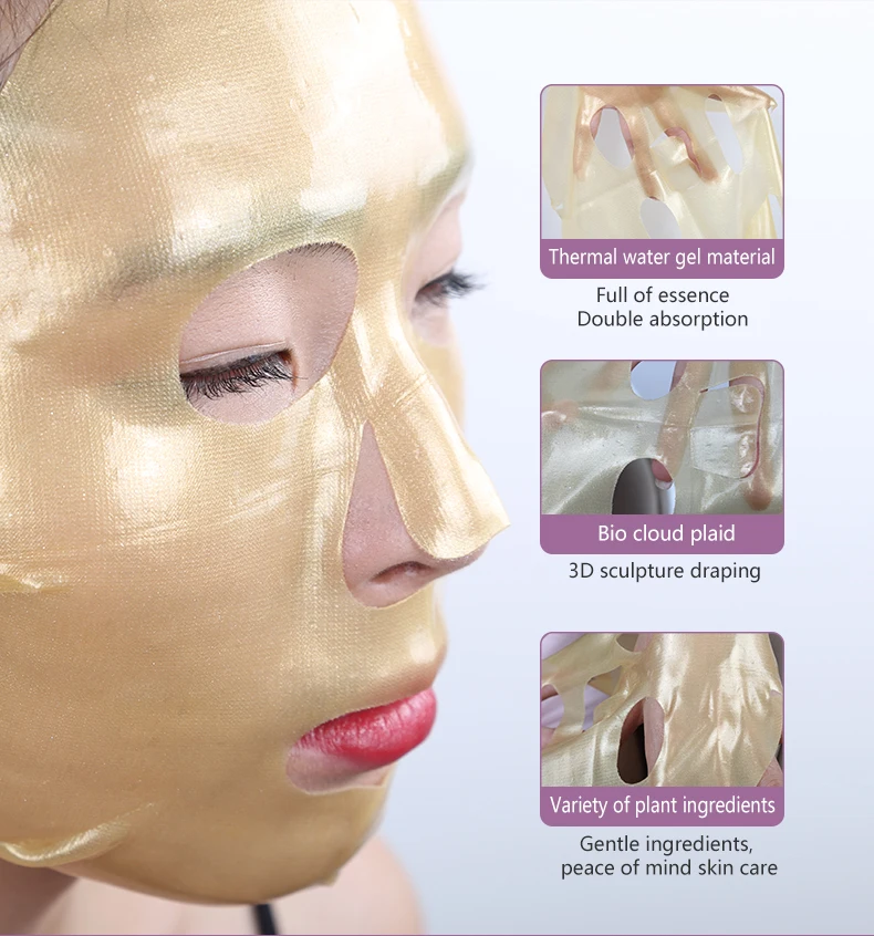 Skin Pure Hydrogel Acid 24k Gold Hyrdogel Facial mask