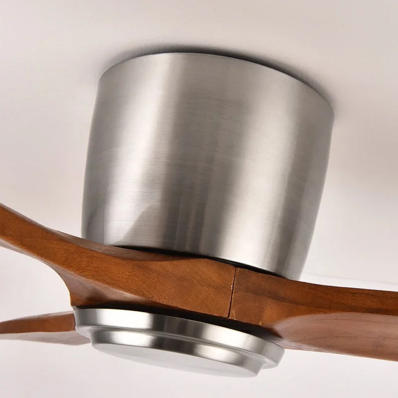 LED Ceiling Fans With Remote Modern Ceiling Indoor Fan Decorative Smart Remote Control  Wooden Ceiling Fans With Light