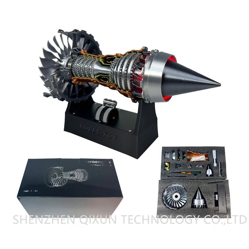 XLL305 New Cool Christmas Gifts Rechargeable Turbofan Engine Model Aircraft with LED Lights