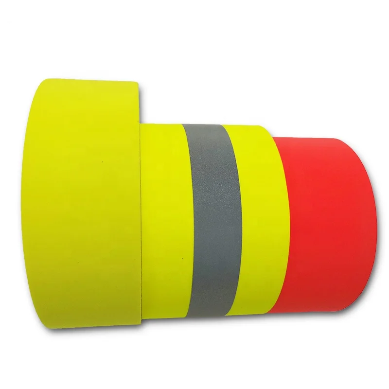 Flame Retardant Reflective Fabric Colorful safety reflective tape fabric for Work Wear