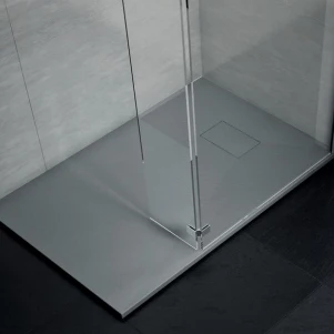 Черная подвижная розетка для отходов каменная смола сланцевый глубокий пол плоская душевая коробка