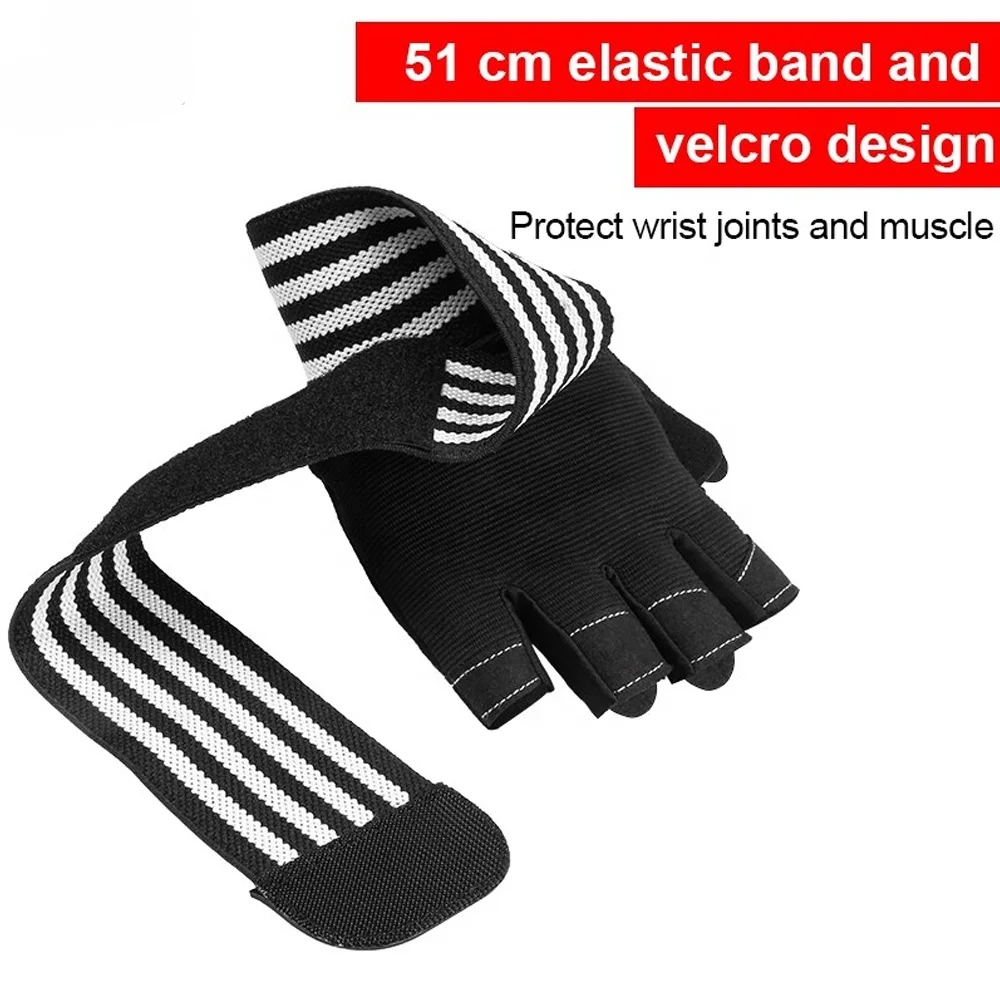 Weightlifting Men/Women Half Finger Gloves Gym Workout Training Bodybuilding Gloves Dumbbell Fitness Half Finger Gloves