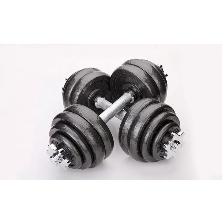 fitness black cast iron Weights adjustable customized dumbbell Set gym weights dumbbell