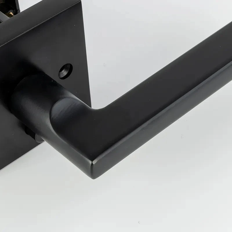 Heavy Duty Privacy Tubular Black Matt Square Black Lever Square Heavy Duty Bathroom Handle Door Lock