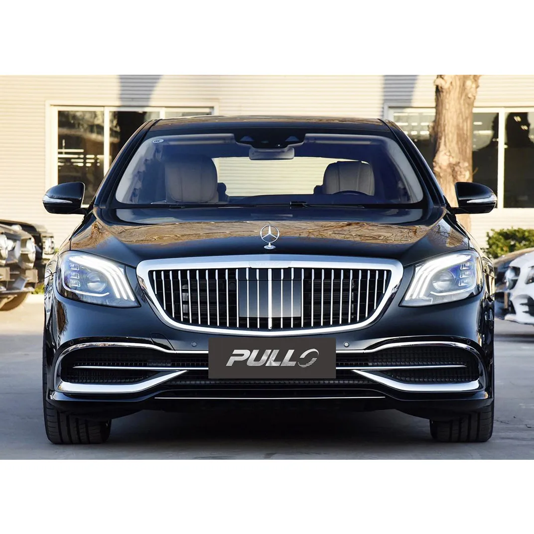 Body kit include front and rear bumper assembly with grille and auto lamps for benz S class W221 change to W222 Maybach style
