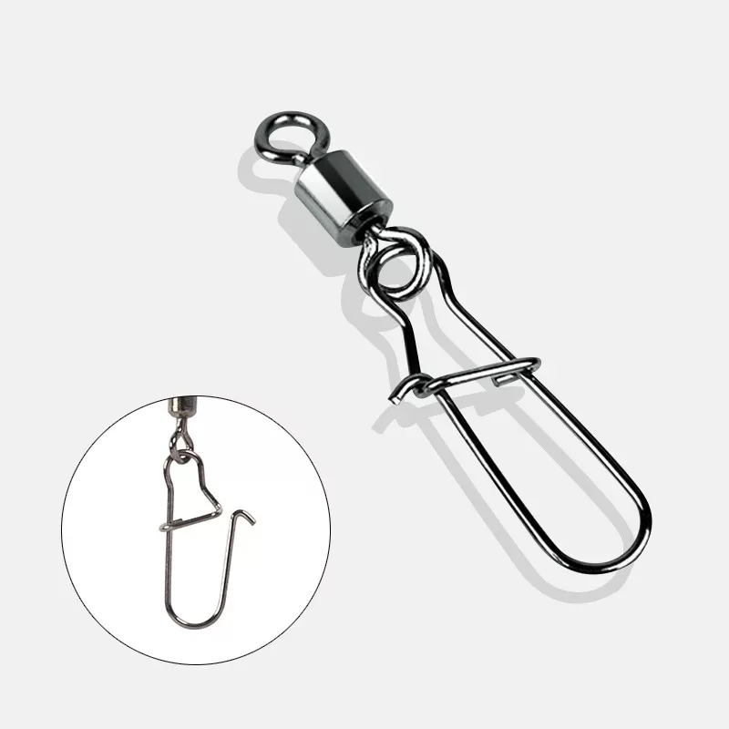 carp fishing accessories Rolling fishing swivel with T-shape snap